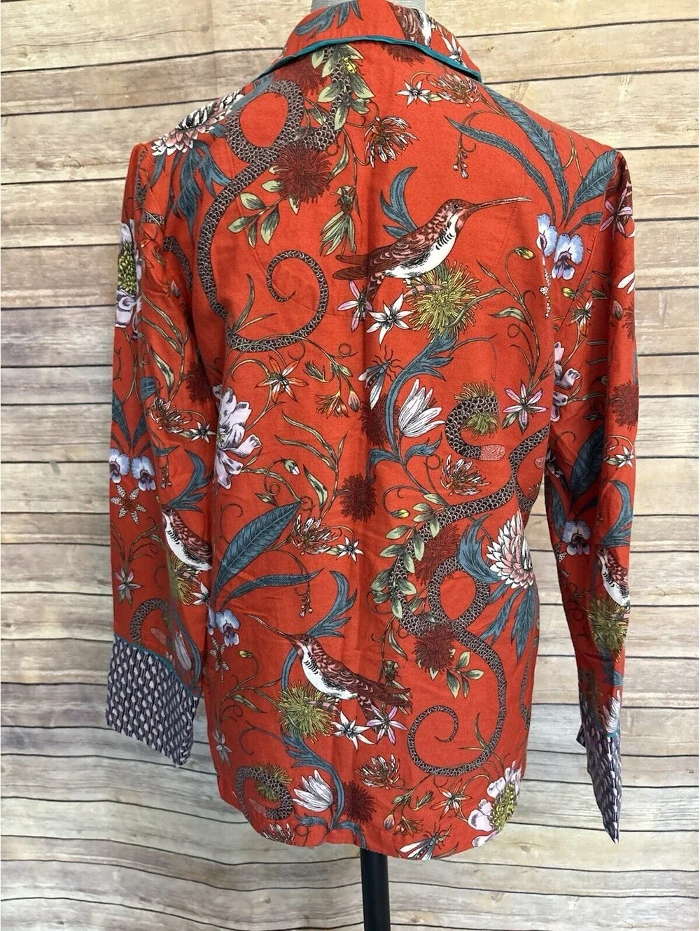 Victoria Garcia Pajama Set Floral Print Lounge Sleepwear Women Size Small